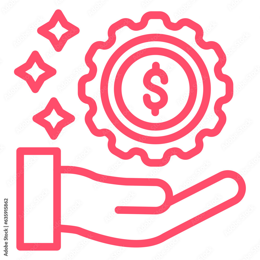 Vector Design Financial Bonus Icon Style Vector Design Financial Bonus Icon Style