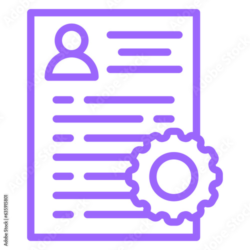 Vector Design Applicants Management Icon Style