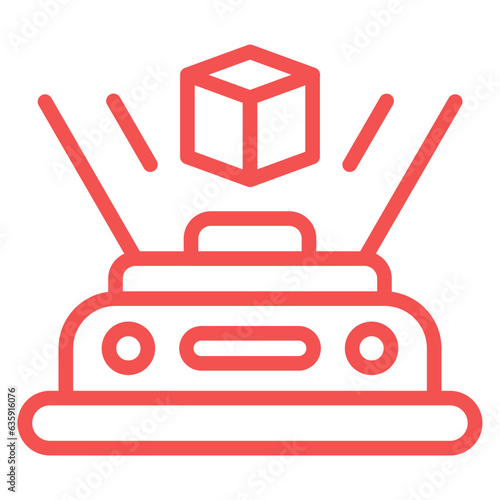 Vector Design Hologram Icon Style