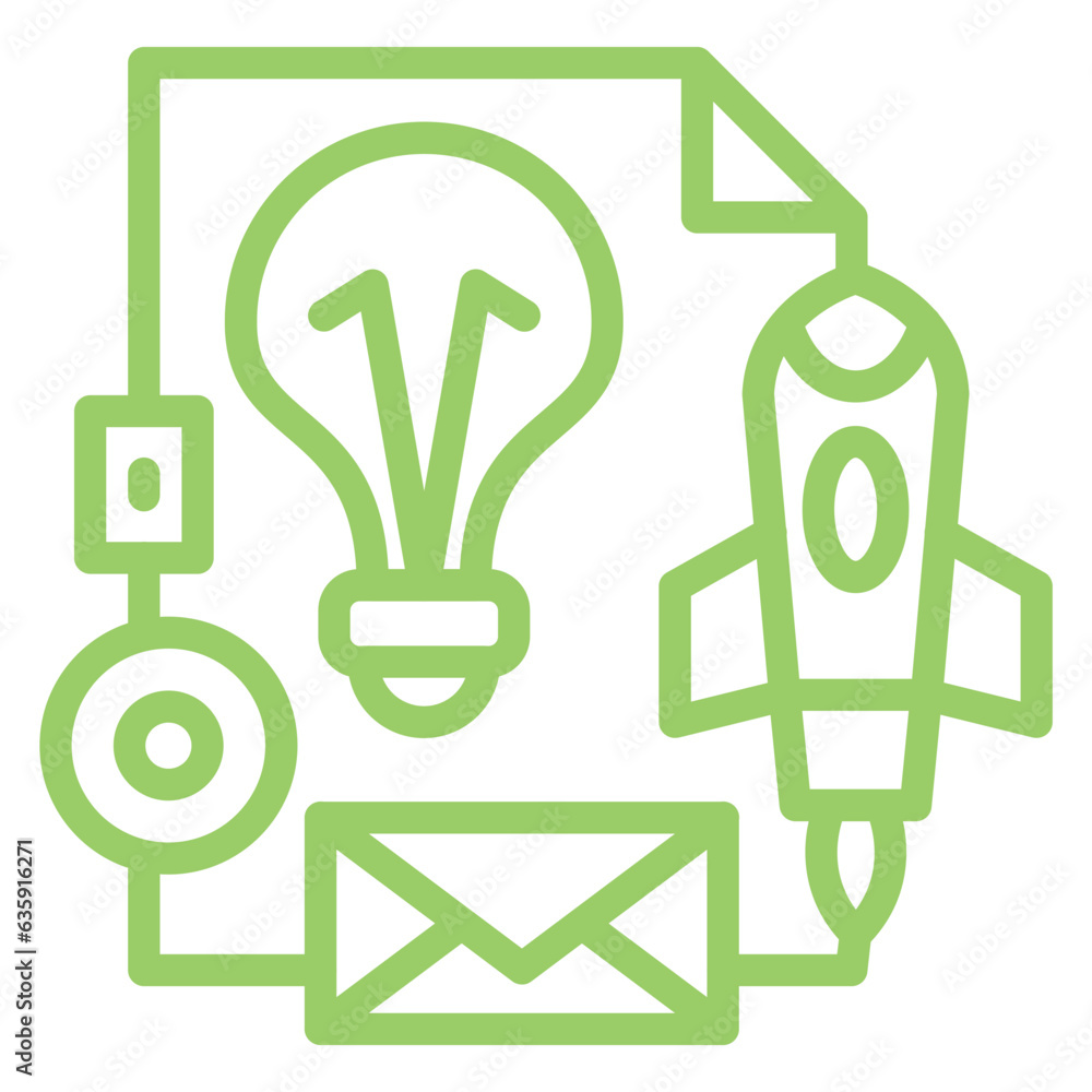 Vector Design Brand Launch Icon Style Vector Design Brand Launch Icon Style