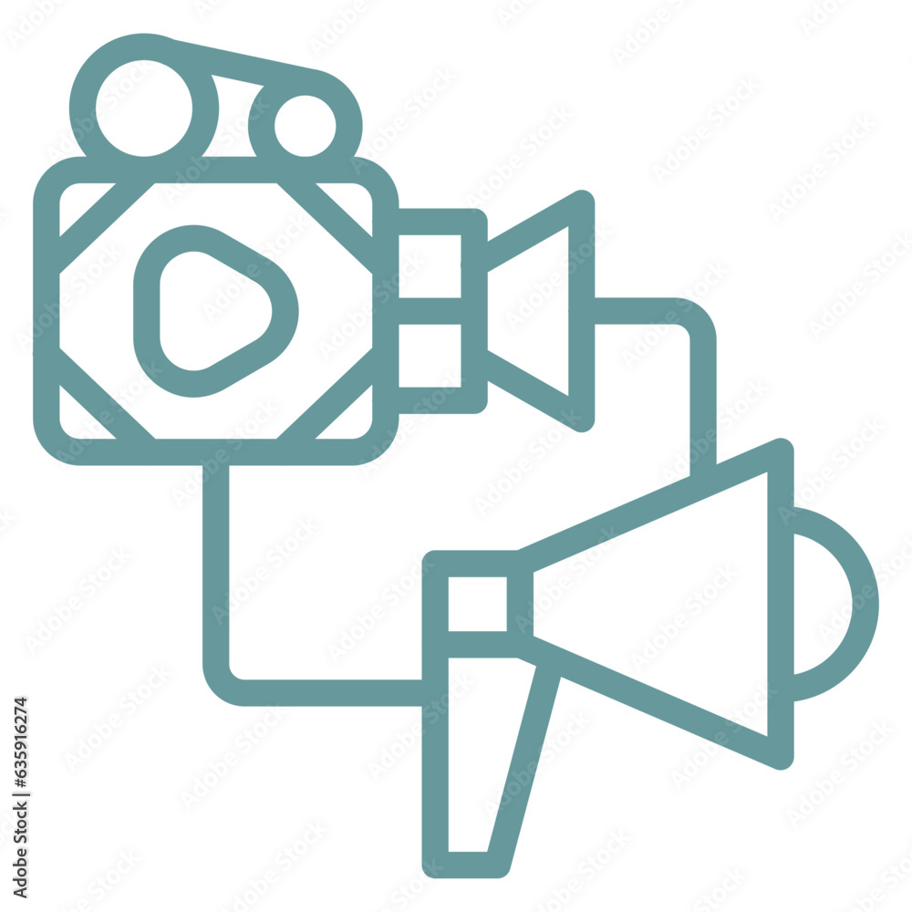 Vector Design Media Liaison Icon Style Vector Design Media Liaison Icon Style