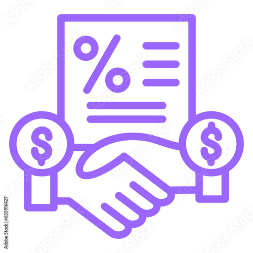 Vector Design Down Payment Icon Style photo