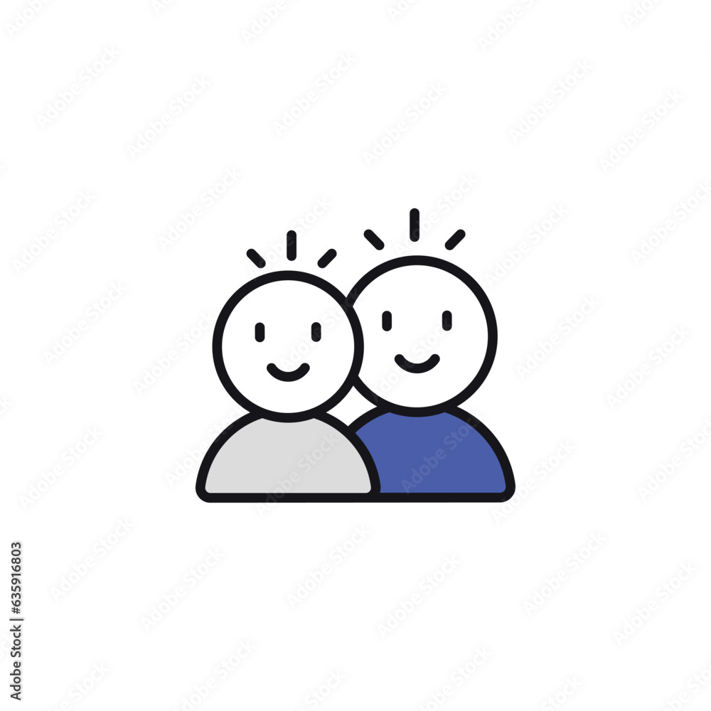 Relationship icon design with white background stock illustration Relationship icon design with white background stock illustration