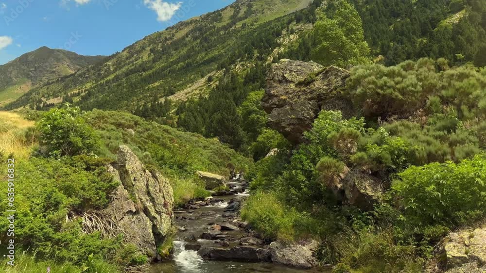landscape with rocks, trees river and mountains landscape with rocks, trees river and mountains