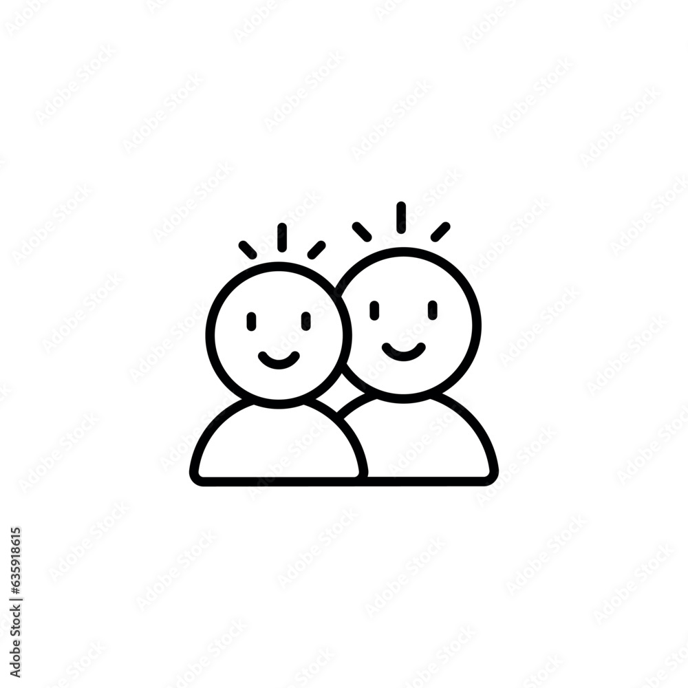 Relationship icon design with white background stock illustration Relationship icon design with white background stock illustration
