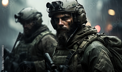 Fotografie, Obraz Intense Warfare Action in Call of Duty Modern Warfare 3