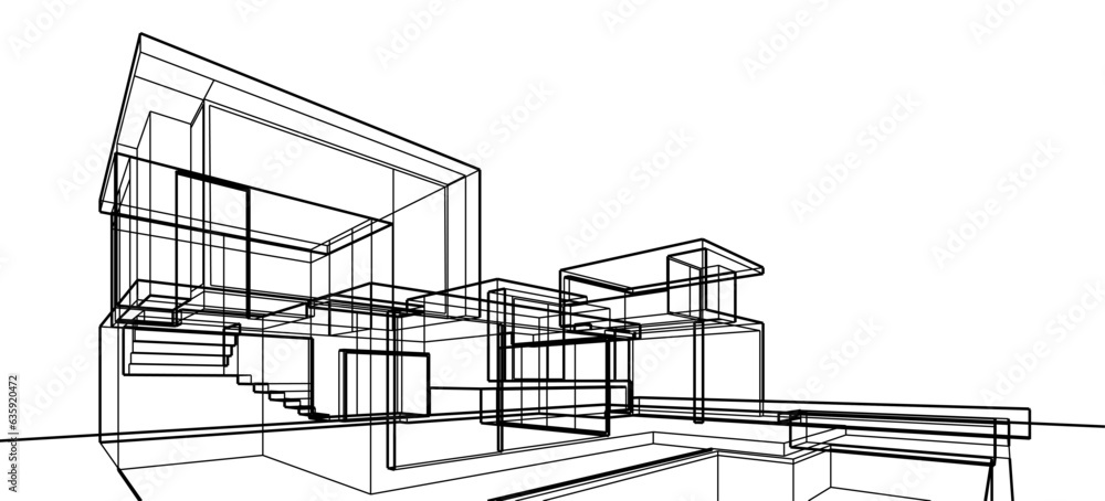 3d model of a house 3d model of a house