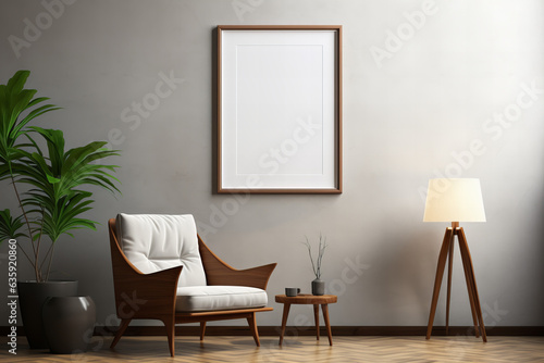 A serene room filled with natural light, adorned with a white chair and a sleek lamp, accented by a houseplant in a flowerpot, a delicate vase on the windowsill, and a plush armrest, creating a moder