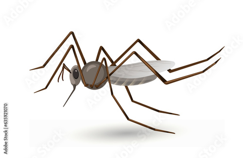 Cute spider concept. Insect with many paws. Ecosystem and fauna, wild life and biology. Template, layout and mock up. Cartoon flat vector illustration isolated on white background