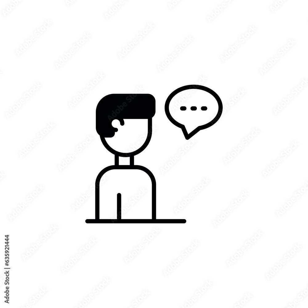 Dialogue icon design with white background stock illustration Dialogue icon design with white background stock illustration
