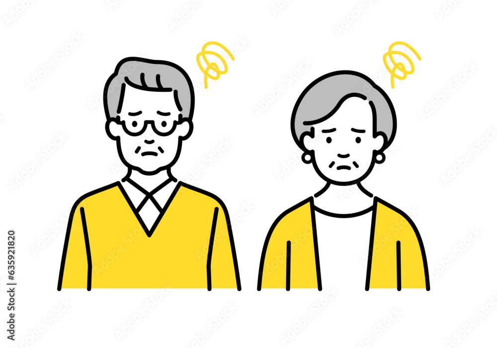 困ったシニアの夫婦