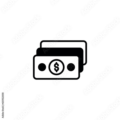 Salary icon design with white background stock illustration