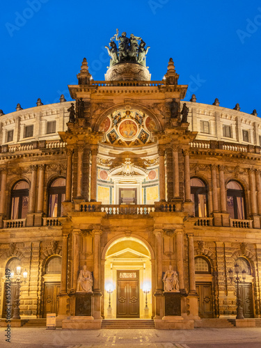 The Semperoper, the opera house of the SA�chsische Staatsoper Dresden, Dresden, Saxony, Germany photo