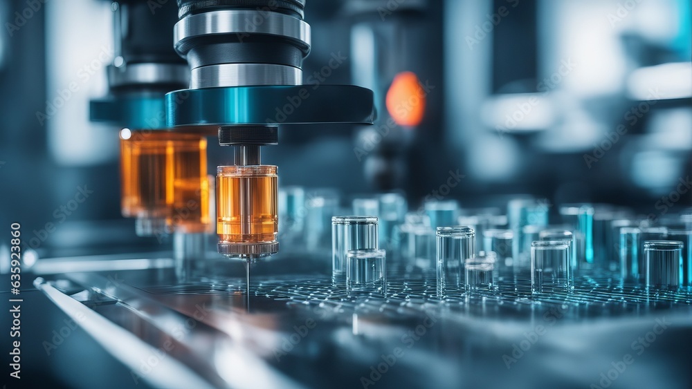 High-Tech laboratory of the future in which biological experiments and analyses are carried out High-Tech laboratory of the future in which biological experiments and analyses are carried out