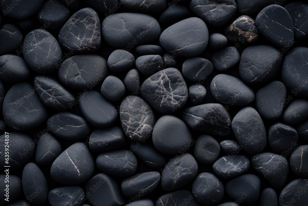 Black stones background generative ai Black stones background generative ai
