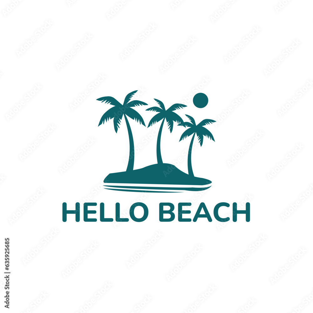 Hello Beach Recreation Logo