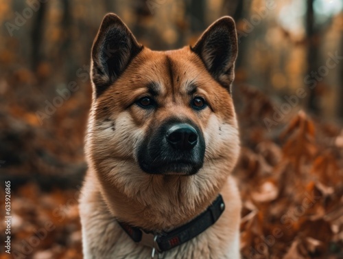 Akita dog created with Generative AI technology