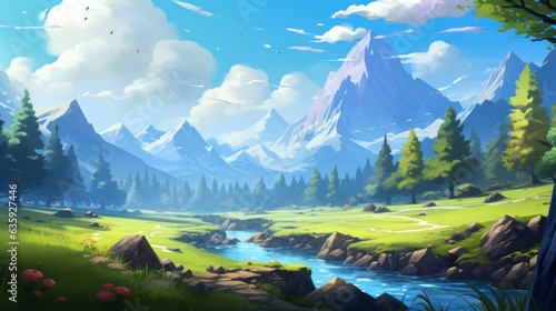 Beautiful Landscape Game Art