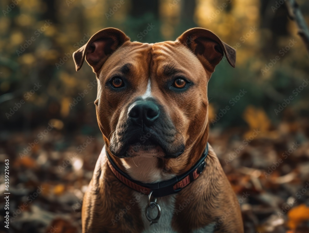 American Staffordshire Terrier dog created with Generative AI technology American Staffordshire Terrier dog created with Generative AI technology