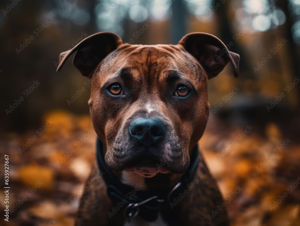 American Staffordshire Terrier dog created with Generative AI technology American Staffordshire Terrier dog created with Generative AI technology