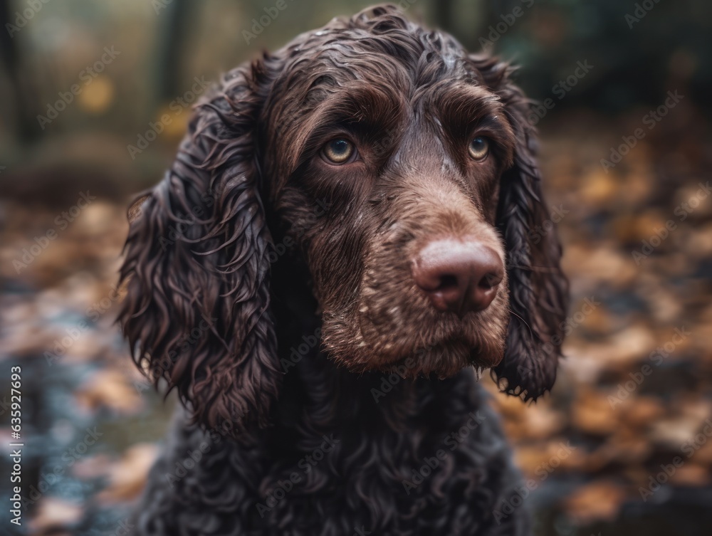 American Water Spaniel dog created with Generative AI technology American Water Spaniel dog created with Generative AI technology