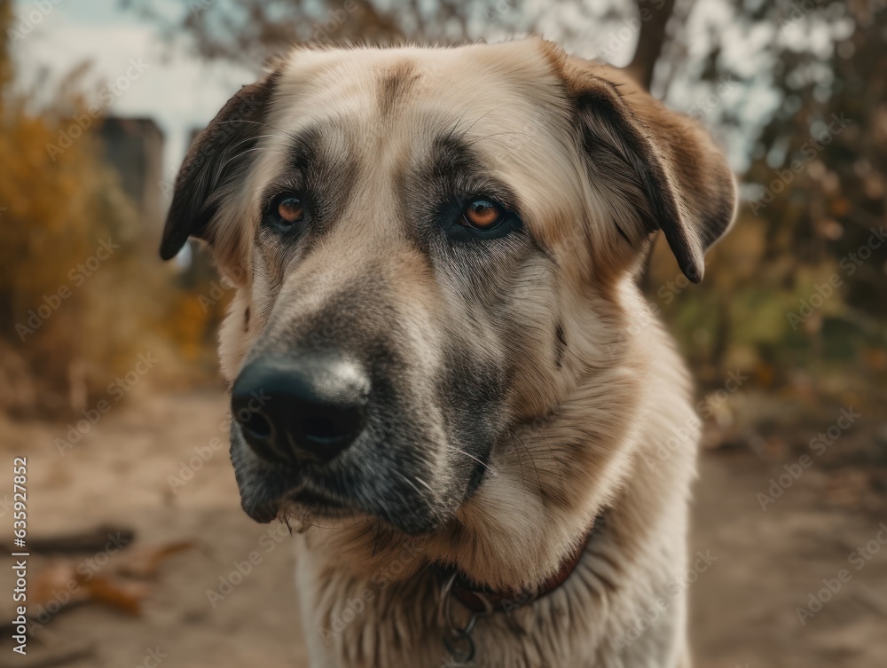 Anatolian Shepherd dog created with Generative AI technology