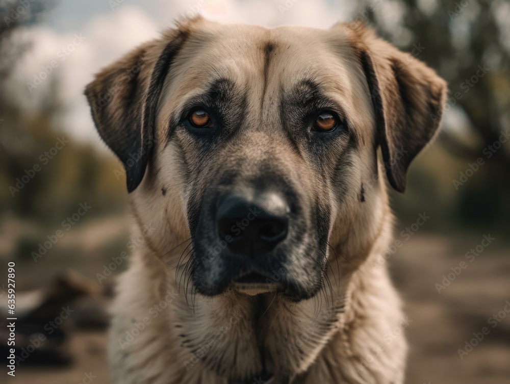 Anatolian Shepherd dog created with Generative AI technology