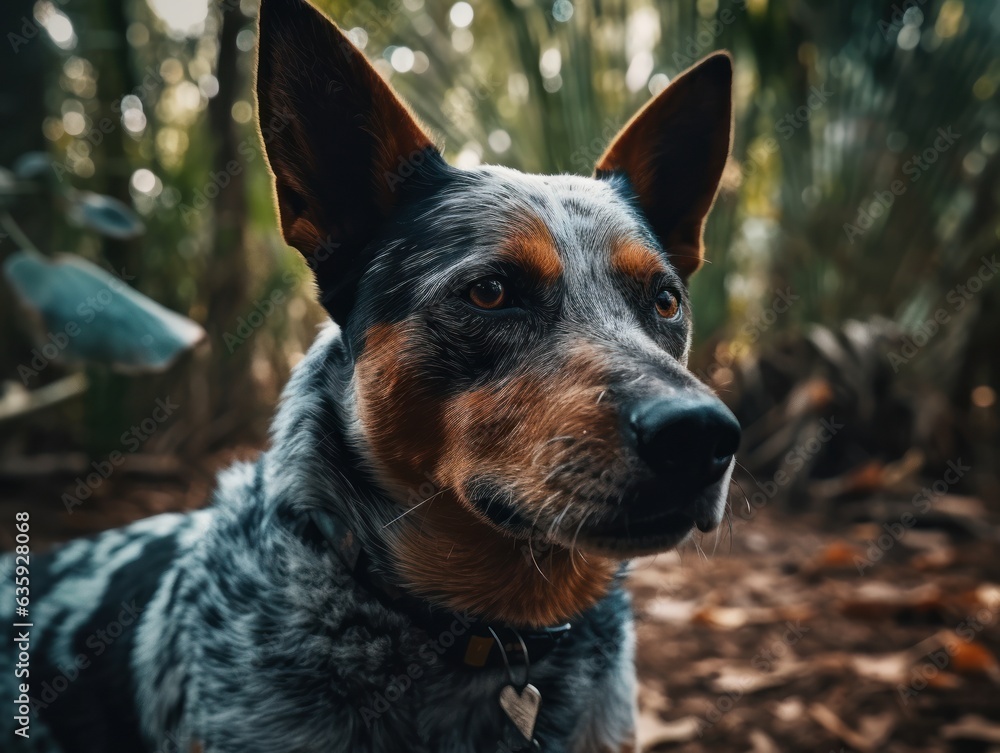 Australian Cattle dog created with Generative AI technology