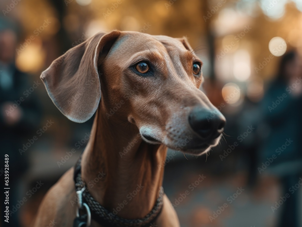 Azawakh dog created with Generative AI technology