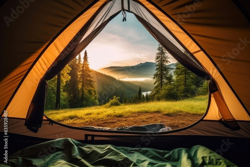 Tranquil Retreat: Inside the Hiking Tent