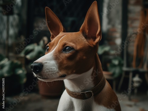 Basenji dog created with Generative AI technology © Denis Darcraft