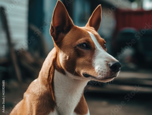Basenji dog created with Generative AI technology