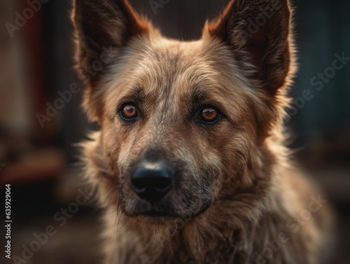 Belgian Laekenois dog created with Generative AI technology