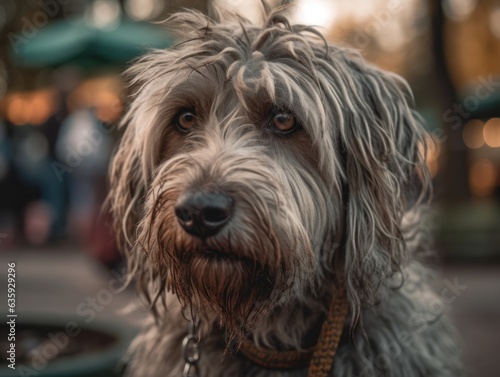 Bergamasco dog created with Generative AI technology