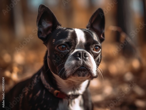 Boston Terrier dog created with Generative AI technology © Denis Darcraft