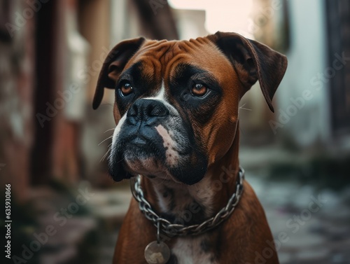 Boxer dog created with Generative AI technology © Denis Darcraft
