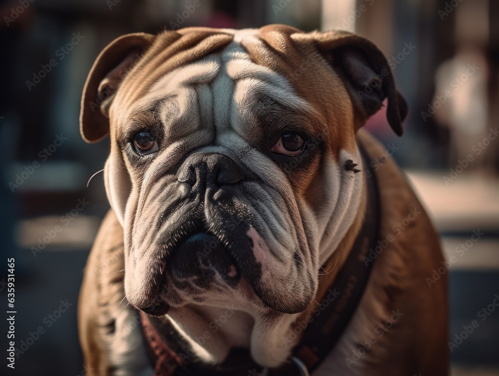 Bulldog created with Generative AI technology