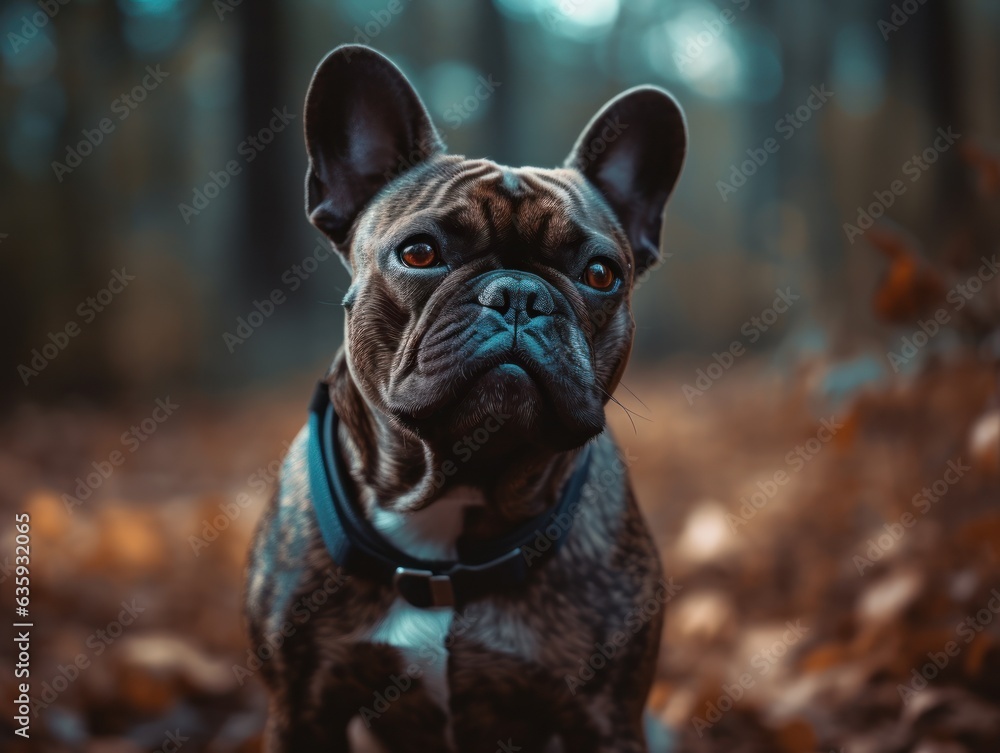 French bulldog close up portrait 
