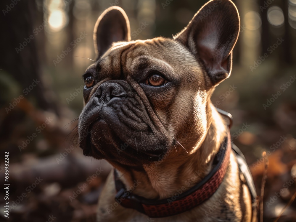 French bulldog created with Generative AI technology French bulldog created with Generative AI technology