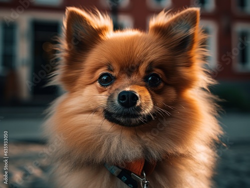 Spitz dog created with Generative AI technology