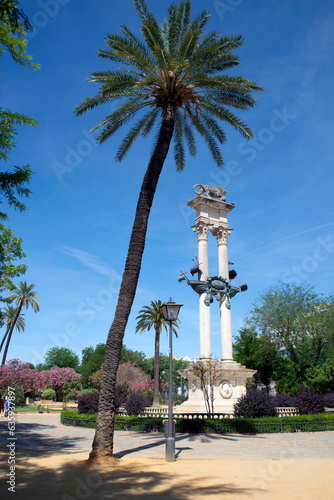 Columbus Memorial, Jardin Murillo, Seville, Andalusia, Spain photo