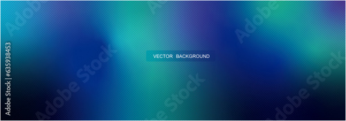 Abstract Blue Background with Defocused Colorful bright Gradient, Spots and highlight. Stylized polar lights.