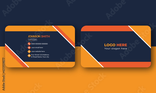 Double-sided creative business card template, Luxury and elegant business card, Red modern creative business card and name card horizontal simple clean template vector design, Visiting Card.