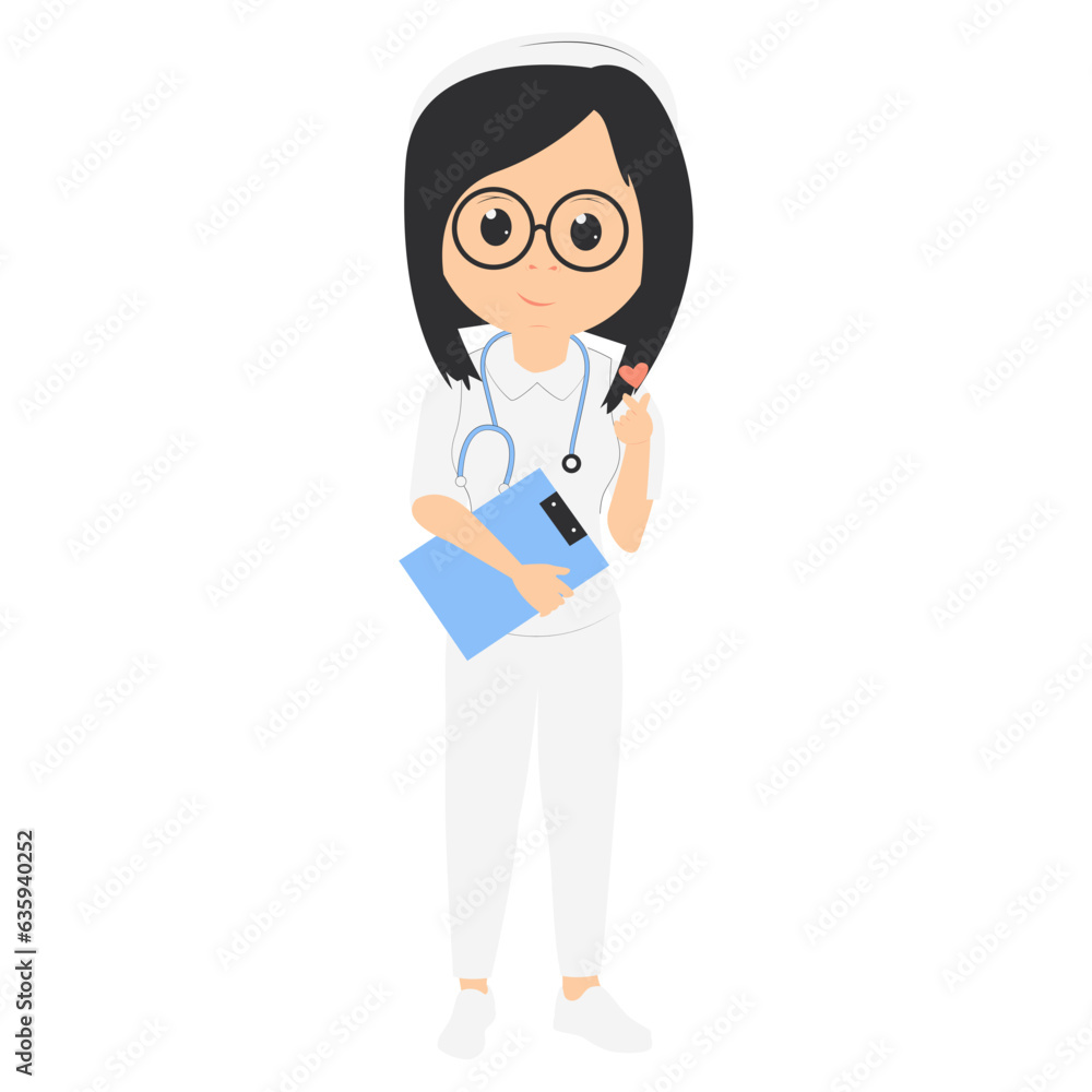 cute nurse cartoon illustration cute nurse cartoon illustration