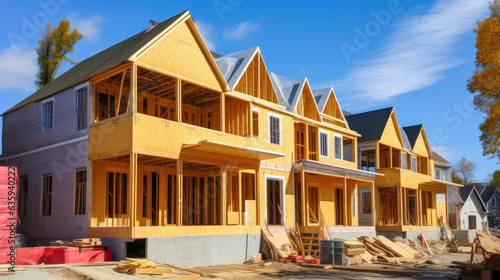 Contemporary Townhome Construction Site