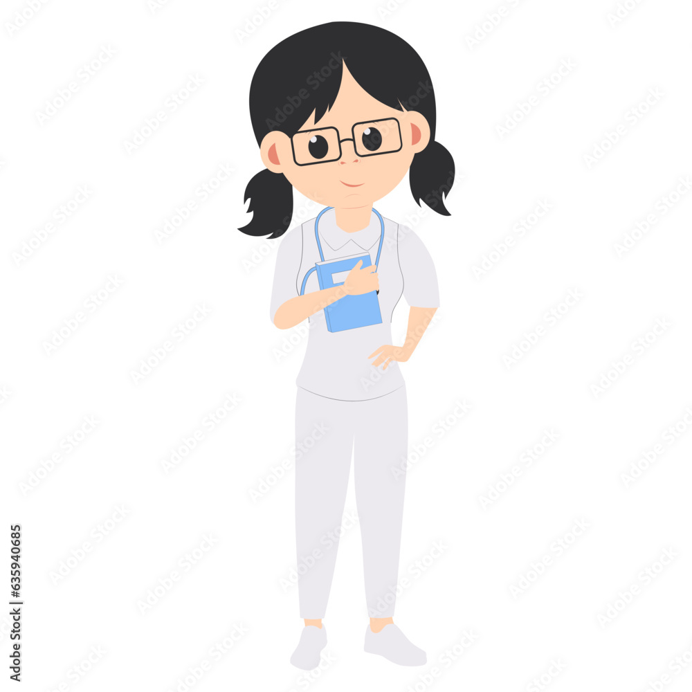 cute nurse cartoon illustration cute nurse cartoon illustration