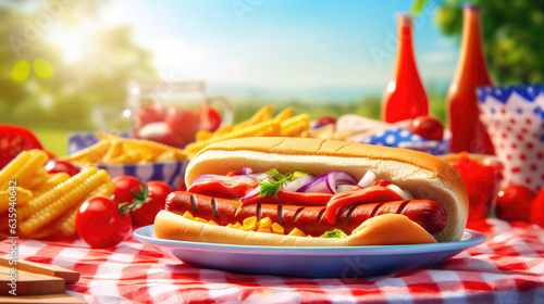 Hot Dogs, Corn, and Burgers on Independence Day