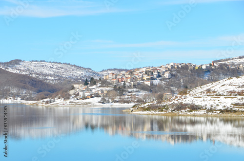 Panoramica di Mascioni in inverno