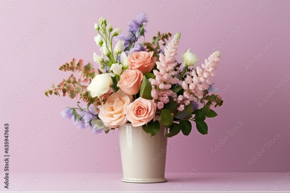 Beautiful flowers in a vase Beautiful flowers in a vase