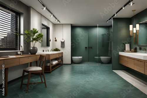 modern bathroom interior